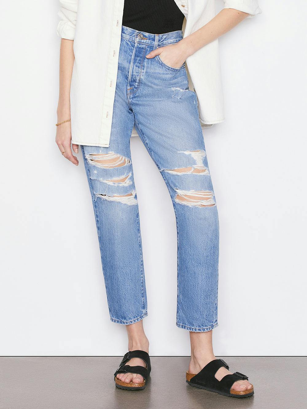 jeans front view